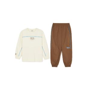 M MLB키즈트레이닝세트 TQK 7AS1R0144-43NBS 데일리 아웃도어 티셔츠 셋업 보스턴 레드삭스