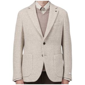 [본(정장)]남성 F/W 울 멜란지 부클저지 카미치아 캐주얼 자켓 BN3FEA232