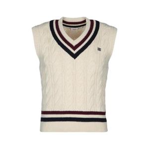 CELINE PULL SANS MANCHES COL V CASHMERE TORSADE CRICKET RY0BMD062 FZV1