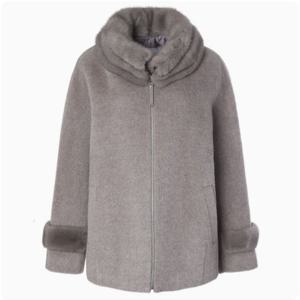 [벨리시앙]밍크카라넥탈부착 울코트 HC4405