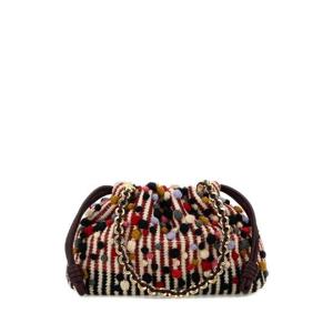 LOEWE Multicolor fabric Flamenco Purse clutch A411FCRXA0 NATURALMULTICOLOR