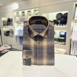 [예작셔츠] 긴소매 일반핏 기모 빅체크  캐쥬얼 남방 YJEWBR130