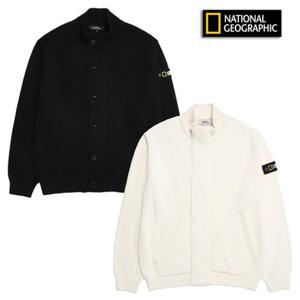 내셔널지오그래픽 N224MKT350 어반 하이넥 와펜 집업 가디건