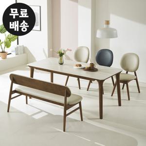 글렌 세라믹 식탁의자세트 6인용 주방 벤치형 1800
