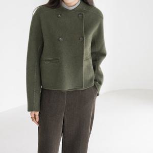 엄마옷 마담4060 노카라스티치자수울자켓 모던베이직 데일리 여성 -ZJK2510001-