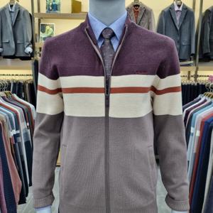 [크로커다일남성]가을겨울신상 블럭 풀집업가디건CDAA9KR337278_