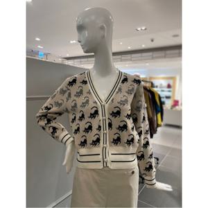 르니앤맥코이 V넥 고양이 프린트 가디건 (MM11CD013FJY)