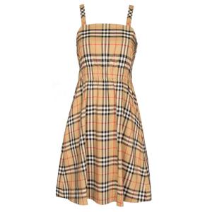 버버리 키즈 빈티지 체크 원피스 베이지 8062541