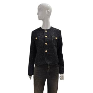 [에이비에프지]골드단추 라운드넥 트위드자켓 AGNA1HJ01A