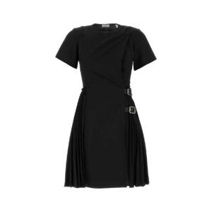 BURBERRY Black polyester blend mini dress 8116015 A1189