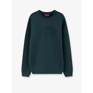 GUCCI Cotton sweatshirt with GG Incrocio detail 848737