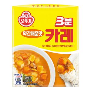 오뚜기 3분 카레 약간매운맛 200g X 6개