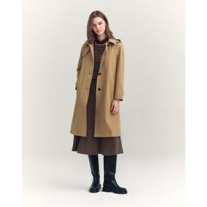 헤지스 여성 24FW 추가특가발마칸 롱기장 코튼혼방 트렌치 베이지 HSCO4D8C3I2