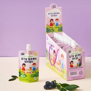 엉클베리하우스 유기농 블루베리 워터젤리 4박스(100ml*10포/박스)
