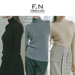 [에프엔] F.N 메탈 포인트 울 실크 니트 G243