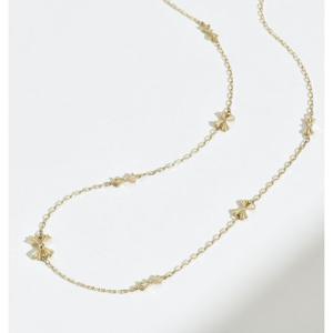 미니골드 14K [DIA-랩 1.4] [매그놀리아] 플로레오 패턴 목걸이 NLKM4087L