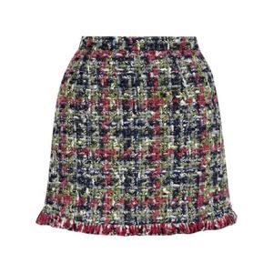 25 FW 에트로 트위드 부클레 체크 미니 스커트 WRFA005199TT902 TP432236517