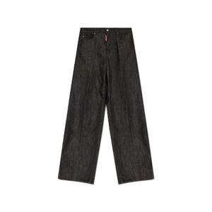 Dsquared2 로고 패치 와이드 레그 트래블러 진 S75LB0987S30357 900 TP942391886