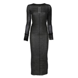 25 FW 릭오웬스 골지 긴소매 미디 드레스 RP02E4546RC TP441013193