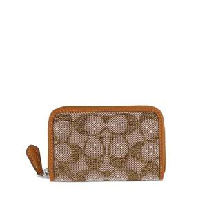 25 FW 코치 크리스털 장식 자카드 카드홀더 CX244LHBAR TP441146798