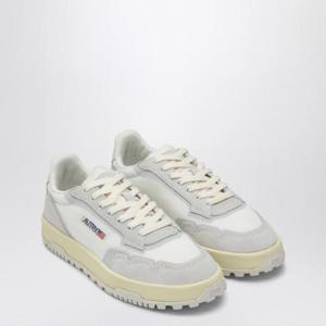 AUTRY White grey leather and mesh low CLC trainer LDLWAK01XIAUTRY-AK01