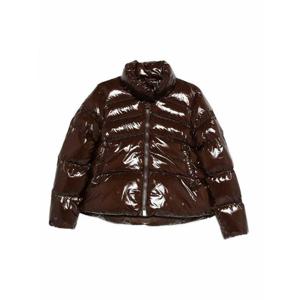 [PINKO] 라프리마 여성 패디드 코트 크리스탈 나일론 피 101598A2P7M22 Brown /8