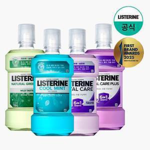 [10/20 2,000원쿠폰 적용시 10,900원] 리스테린 쿨민트/쿨민트마일드/그린티 750ml 2개 (택1)