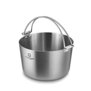 [알티피아]바겐슈타이거 인덕션겸용 통삼중스텐 들통 24cm(크림)