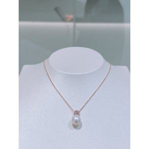 미니골드 14K [담수8.5] 다알리아진주 목걸이 NTRS4096