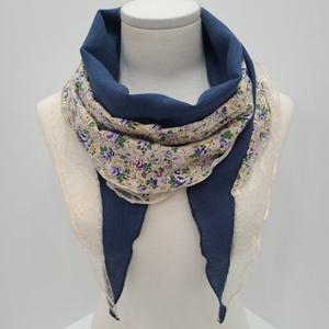 [애슬릿][애슬릿]여성 꽃 배색 엄마 할머니 간절기 롱 스카프