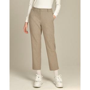 닥스 골프 여성 24FW ONLINE EXCLUSIVE 멜란지 베이지 원턱 팬츠 DNPA4D901I2