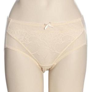 [바바라(언더웨어)](이월)피치 레이스 자수 햄팬티ABP4925H
