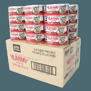 뉴트리플랜 야미스토리 피부모질 90g x 24캔