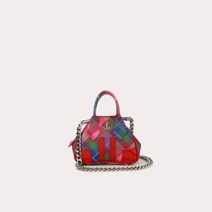 [비비안웨스트우드]비비안웨스트우드 사피아노 타탄체크 미니 야스민 백 블루체크(VOTCBA0024)