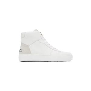 25 FW 비비안웨스트우드 남성 화이트 클래식 스니커즈 241314M236006