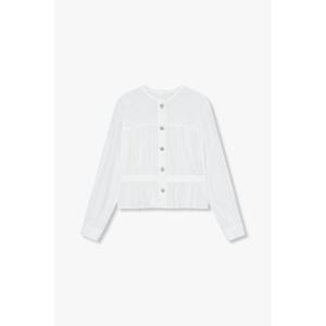 [지컷]라운드 넥 셔링 블라우스 (7255160102)