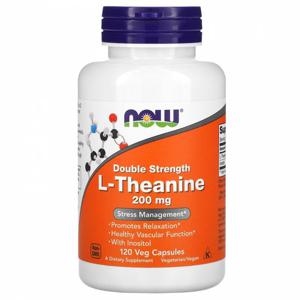 나우푸드 (나우 푸드) 나우 Foods, 더블 스트렝스 L-테아닌, 200mg, 베지 캡슐 120정