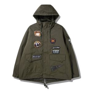 [지프]공용) 빈티지 와펜 야상 카키 자켓 점퍼 JP4JPF130