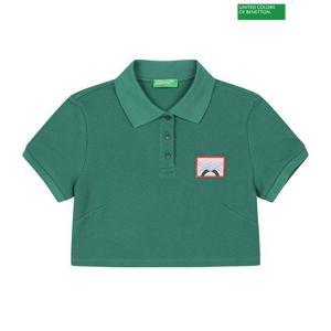 [베네통] Corp collar t- shirt 3S_3EBMD300B