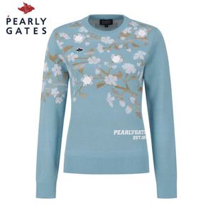 [파리게이츠] 여성 바니 플로럴 자카드 긴팔 니트