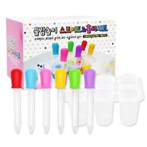 (프랜즈)6000 물감놀이 스포이드 홀더 세트 1개 미 부품