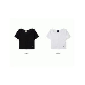 [후아유] 여성 골지 U넥 크롭 가디건 / Ribbed U-neck Cardigan WHRAF2427F