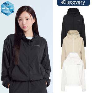 디스커버리 25SS신상 여성 프레시벤트 하이브리드 크롭 바람막이 DWWJ92053