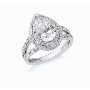 [로이드] 다이아몬드 2.97캐럿 페어컷 헤일로 반지 LRD24038D