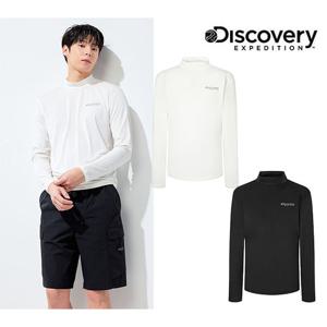 [디스커버리] 25SS 신상/남성/UV차단/기능성/냉감소재/프레시벤트 레이어드 반하이넥 긴팔티셔츠 DMRL63053
