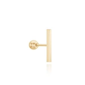 미니골드 14K 롱 플레인 스틱 피어싱 ENOM4248