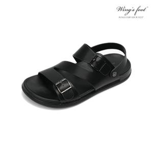 윙스풋 STARLING 남성 소가죽 투 버클 스트랩 샌들 W304001RB-M-PC