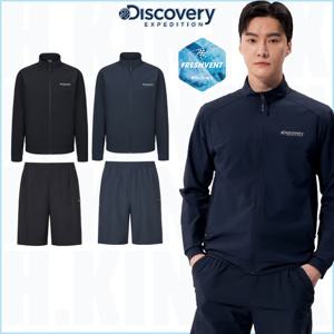 디스커버리 25SS DMTR63053DMTB6A053 남자 냉감 풀집업 자켓 반바지 트레이닝복 세트 HKTR