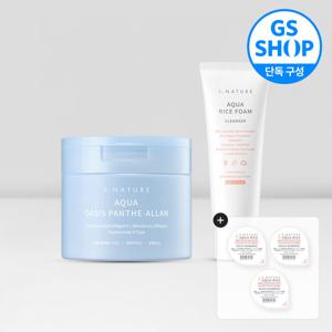 에스네이처 아쿠아 오아시스 판테알란 카밍패드 60매+클렌징폼 80ml세트(+클렌징밤 3.5ml 3개)
