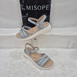 [미소페]By미소페 크로스 스트랩 큐빅 샌들 112HH424DG021 BLUE